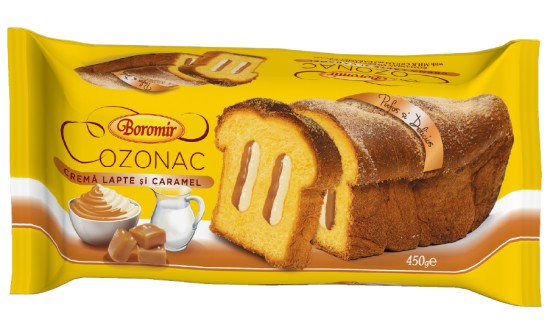 Cozonac with Milk and Caramel Cream