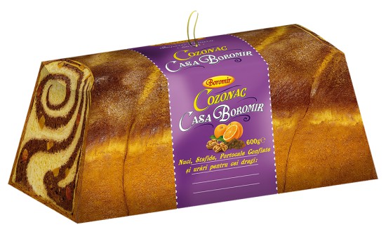 Cozonac with Walnuts, Raisins and Candied Orange