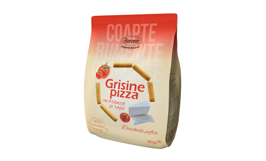 Grissini with cheese and tomatoes