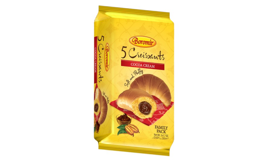 5 croissant with cocoa cream