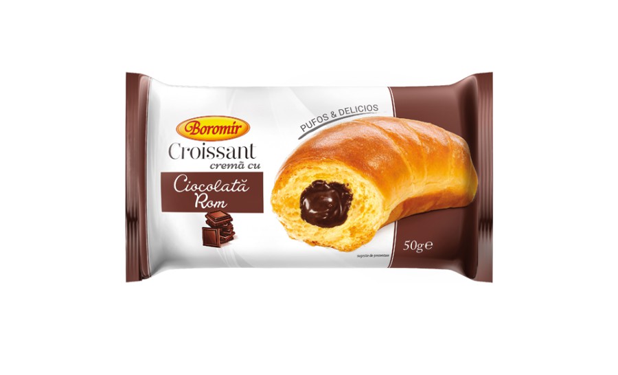 Croissant with Chocolate rum cream