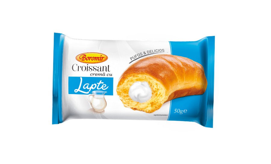 Croissant with milk cream