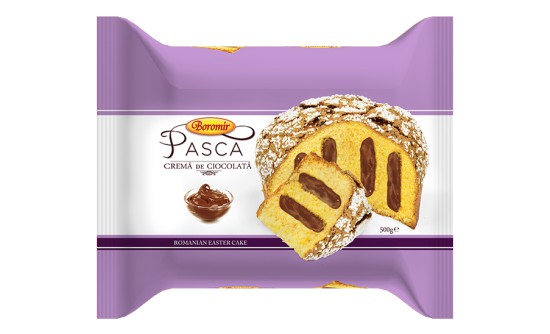 Pasca with chocolate cream