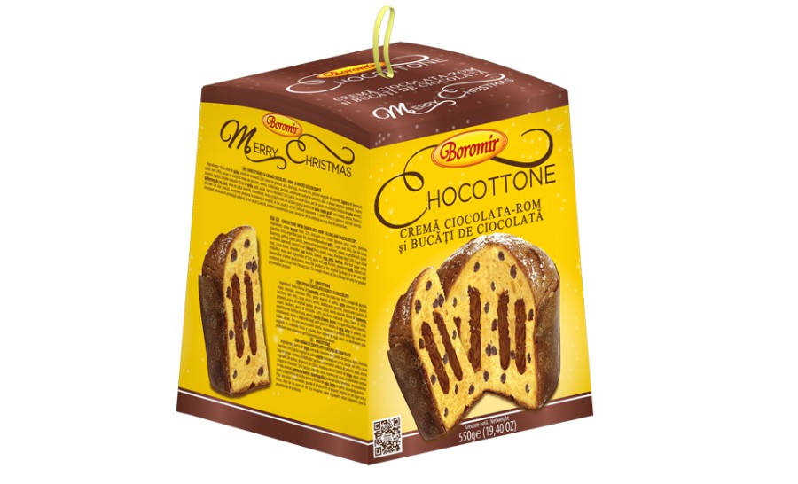 Chocottone with Chocolate rum cream and Chocolate chips