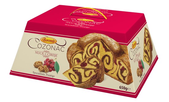 Prestige Cozonac with Walnuts and Cherries